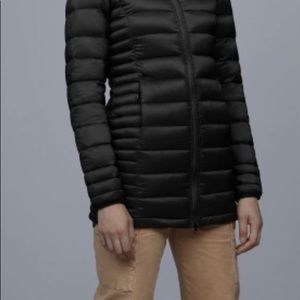 Black Brookvale Down Jacket size small with a hood